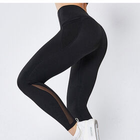 Women Tummy Control Leggings with 2 Pockets, Workout Pants High Waist Seamless Yoga Pants