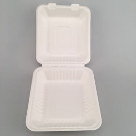 Wholesale China Cheap price China Disposable 500ml 600ml 700ml 800ml 1200ml  1600ml 2100ml Biodegradable Food Container Salad Box, Kraft Lunch Box,  Rectangular Takeout Container Manufacturer and Supplier