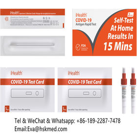 Antigen Rapid FDA EUA Authorized OTC at-Home Self Test kit Non-invasive ...