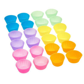 Buy Wholesale China Silicone Muffin Pan Different Shape Color Dot Design  Non-stick Kitchen Toast Cake Baking Mould & Silicone Muffin Pan at USD 2.04