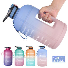 Bulk 1 Liter Water Bottles, Built-in Handle - Wholesale Blue, Pink Jug