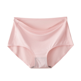 Underwear for Women, Soft Cotton Crotch Knickers Ladies Mid Rise Briefs  Basic Ice Silk Thin No Trace Panties Multipack 4 Seamless Panty,4,XL :  : Fashion