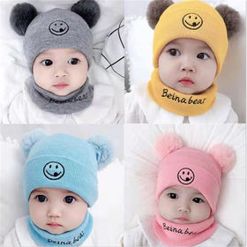 Ensemble Bonnet, écharpe Et Gants D'hiver Pour Enfants - Cyan