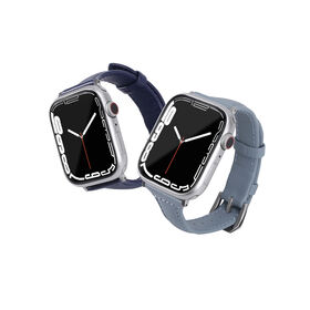 Pulseira Fina de Couro Genuíno para Relógio iWatch SE Series 7/6/5/4/3/2/1 - Atacado