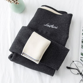 Pants for Women Leggings Warm Pants Winter Skinny Super Thick Cashmere Wool Trousers Lambskin