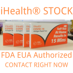 USA iHealth® STOCK Antigen FDA EUA Authorized Self Test kit 15Mins ...