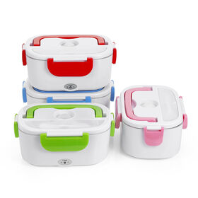 110V/12V Removable Stainless Steel Portable Food Warmer 1.5L Portable Electric Lunch Boxes