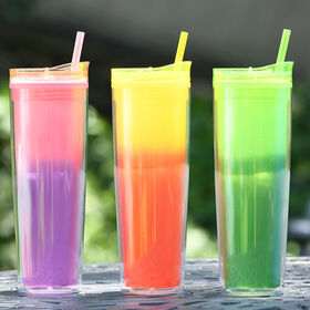 TAL Color Changing Cups 24oz, 4 Pack Summer Fruits 