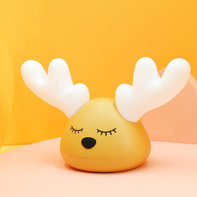 Deer Decoration Night Light Table Lamp Silicone Material soft Ear Plastic material body Nice gift