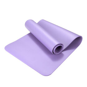 Tapis de Yoga NBR Épais 10mm Écologique, Extra Fitness, Léger et Portable, Personnalisable pour Salle de Sport à Domicile