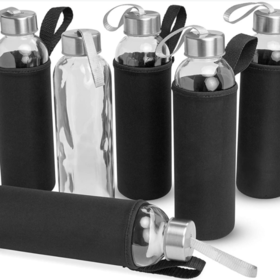 Buy Neo Borosilicate Glass Bottle - Silver Lid 550 ml at Best