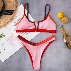 Bikini 2 pièces coloré Sexy femmes maillots de bain imprimé été gros 2021  maillots de bain - Chine Bikini pour fille et vêtements de bain pour femme  prix