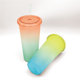 Cups with Lids and Straws for Adults - 6 Glitter Reusable Cups with Lids  and Straws, 24 oz Iced Coffee & Bulk Party Tumblers, Plastic Tumbler with  Lid and Straw for Smoothie,For