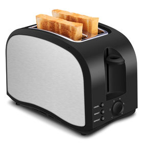 Buy Wholesale China Small Kitchen Household Toaster 2 Slice Colorful  Stainless Steel Auto Pop-up Bread Toasters & Household Toaster 2 Slice at  USD 17