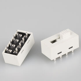 SS-23H30 Interruptor deslizante vertical de plástico con vida útil de 10,000 ciclos/clasificación 3A/250V AC, 6A/125V - Ideal para aplicaciones industriales