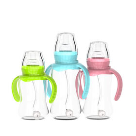 Baby Bottle Custom BPA Free Newborn Standard Neck Nipple Milk Bottle Water Baby PP Feeding Bottle