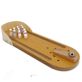 Mini Jeu de Bowling en Bois Interactif pour Table, Jeu de Loisir pour Enfants et Adultes - Idéal pour les Distributeurs de Jouets et les Grossistes