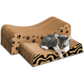 PJDDP Cat Litter Mat,Cat Scratcher Cardboard, Corrugated Cat