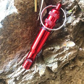 Portable Keychain Necklace Whistle, Titanium Emergency Whistle for Emergency Survival, Life Saving