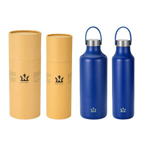 Eco Friendly 21oz Insulated Stainless Steel Water Bottle With Handle Lid Double Wall Sports Vacuum Flask