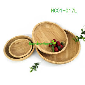Ensaladeras de bambú de ultra bajo costo y alta rentabilidad, vajilla de bambú orgánico natural para el hogar y el comedor diario