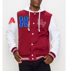 Source Wholesale vintage bone embroidery varsity jacket leather