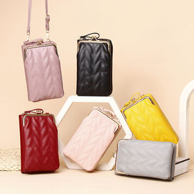 Buy Wholesale China Luxury Design Leather Holder Bags For Women Designer  Woman Crossbody Case Cell Phone Purse Bag & Purse Phone Holder at USD 14