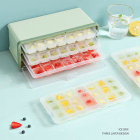 Buy Wholesale China Double Layer Fast Release All Ice Cube Maker Mold Tray  With Press Plate & Ice Cube Mold at USD 4