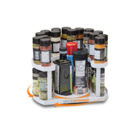 Spice Rack U-Shaped Double-Layer Rotating