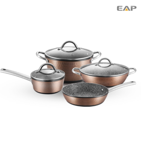 EAP Neues Design Hochwertiges Aluminium Kochgeschirr-Set mit Granitbeschichtung