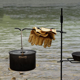 Portable Foldable Hanging Rack Campsite with Storage Rack Bag