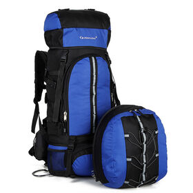 Mochila de Senderismo de Alta Calidad Resistente al Agua para Viajes al Aire Libre, 70L+10L