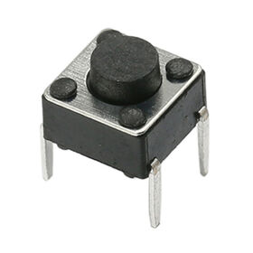 Tactile switch 6*6*5.0 black knob through hole switch B3F-1000