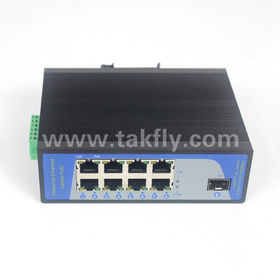 6Ports 10/100/1000M Industrial POE Switch with 2x GE SFP ports and 4x RJ45 