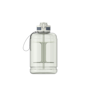 Bouteille d'eau en plastique de grande capacité sans BPA pour salle de sport, gourde de sport d'un gallon avec paille