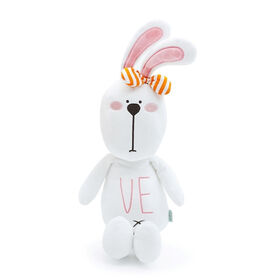 Peluche lapin adorable, oreiller doux, jouet pour bébé. Conception personnalisée bienvenue. Fabricant fiable