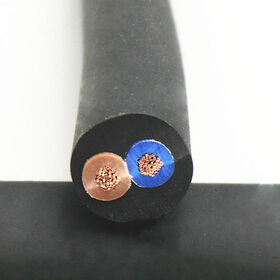 Cable Eléctrico Flexible Redondo de 2 Hilos, Color Negro, 100 Metros/Rollo - Cable de Alimentación para B2B