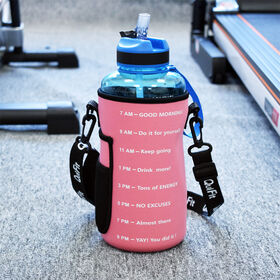 2.2L Sports Water Bottle Sleeve Carrier Holder with Shoulder Strap for sale