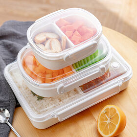 Buy Wholesale China Microwave Safe Fruit Food Containers Bread Bento Lunch  Box Bamboo Lid & Food Containers at USD 3.004