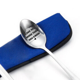 Stainless Steel Tini Engraved Spoon for Friendship Day Gift