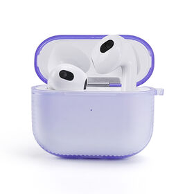 Funda Protectora Completa Suave y Transparente a Prueba de Golpes con Llavero para AirPods Pro