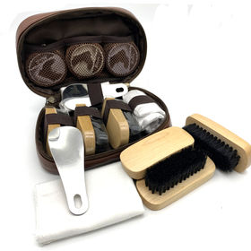 Buy Wholesale China Hp&h Travel Shoe Shine Kit With Tin Box Include Shoe  Polish Sponge Wood Brush Metal Shoehron Cloth & Travel Shoeshine Kit Brush  Sponge at USD 1.9