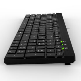 Wired keyboard slim compact office silent keys with Numeric Keypad for Computer/Desktop/PC
