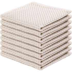  JIANAN Paquete de 10 paños de algodón para platos de cocina,  absorbentes y suaves, trapos de mano para cocina (beige) : Hogar y Cocina