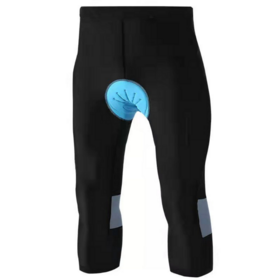 Men Bicycle Pants Leggings Bike Sports Quick Drying Padded Compression Tights