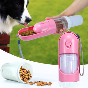 Buy Wholesale China 2 In 1 Pet Water Food Container Cats Dog Bottle  Portable Pet Travel Water Drink Cup With Bowl & Pet Water Cup at USD 0.99