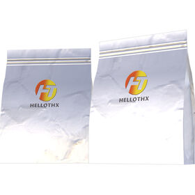 Silver matt one side clear child resistant smell proof mylar bag for hemp CBD Custom logo packaging