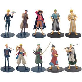 Bandai One Piece Anime Action Figures Luffy Zoro Nami Robin Chopper Sanji  Pvc Brinquedos Collection Figures Toys Gift 10pcs/set - Action Figures -  AliExpress, action figure one piece 