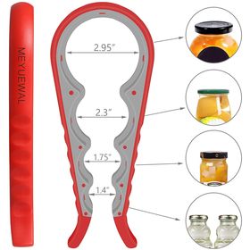 Multi Functional Bottle Opener Retractable Adjustable Jar Can Opener Easy  Grip .