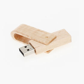 Rechteckiger USB-Stick aus Holz, drehbar, 4GB 8GB 16GB 32GB 64GB, USB-Laufwerk aus Holz, USB 3.0, drehbare USB-Sticks
